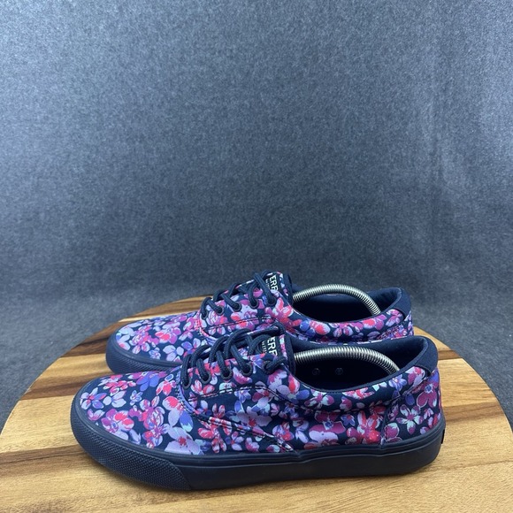 Sperry Top Sider Floral Sneakers Multicolored Canvas Lace Up STS23828 Mens 11 - Picture 6 of 10